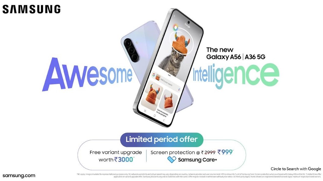 Samsung's new Galaxy A56 and A36 support Galaxy AI features.