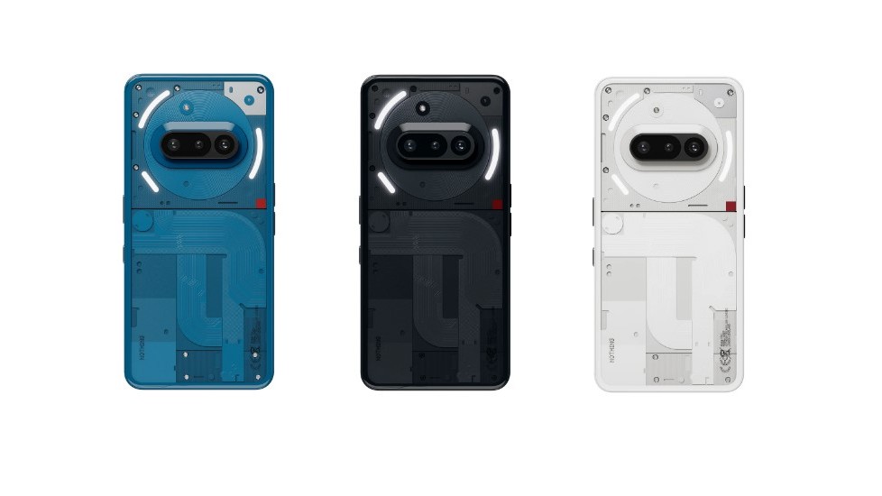 Nothing Phone (3a) colour options.