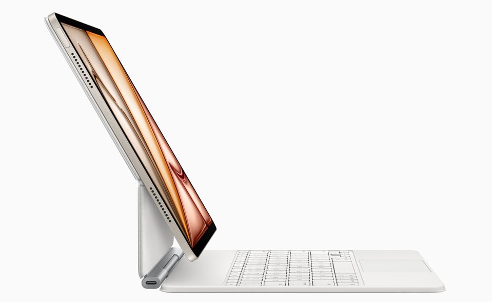 Apple iPad Air M3 with Magic Keyboard.