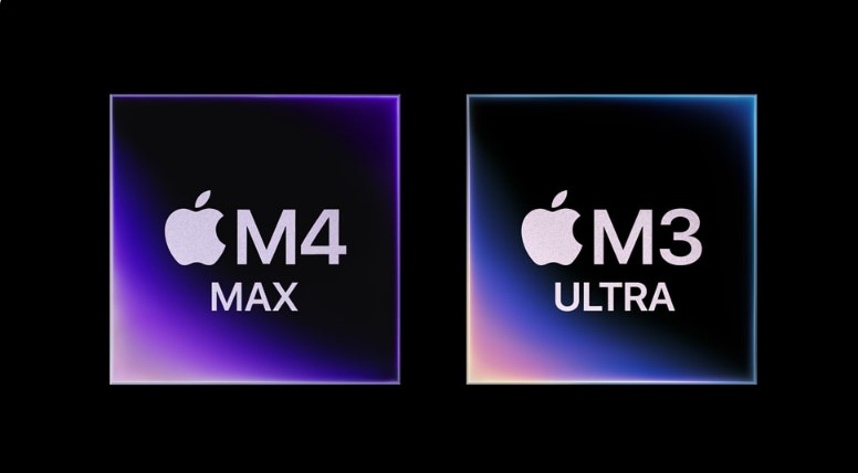 Apple M4 Max and M3 Ultra chipsets.