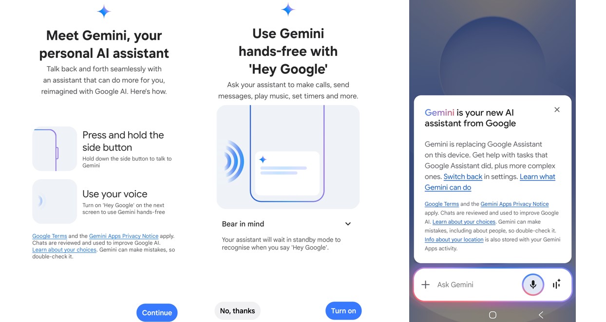 Gemini AI app comes pre-loaded with Samsung Galaxy S25 Plus.