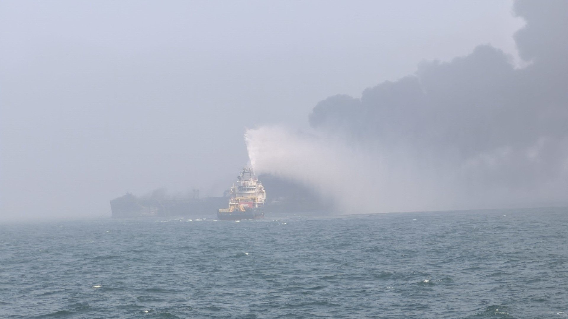Unexplained UK tanker collision leaves two ships burning, one expected to sink