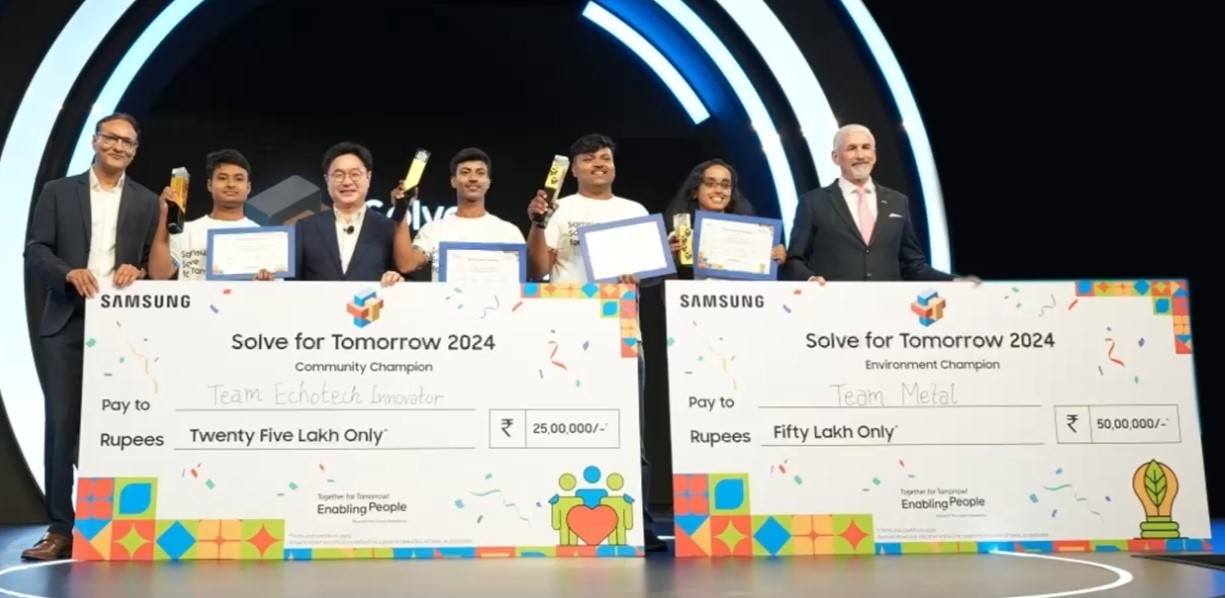 Samsung's Solve for Tomorrow 2024 contest winners.