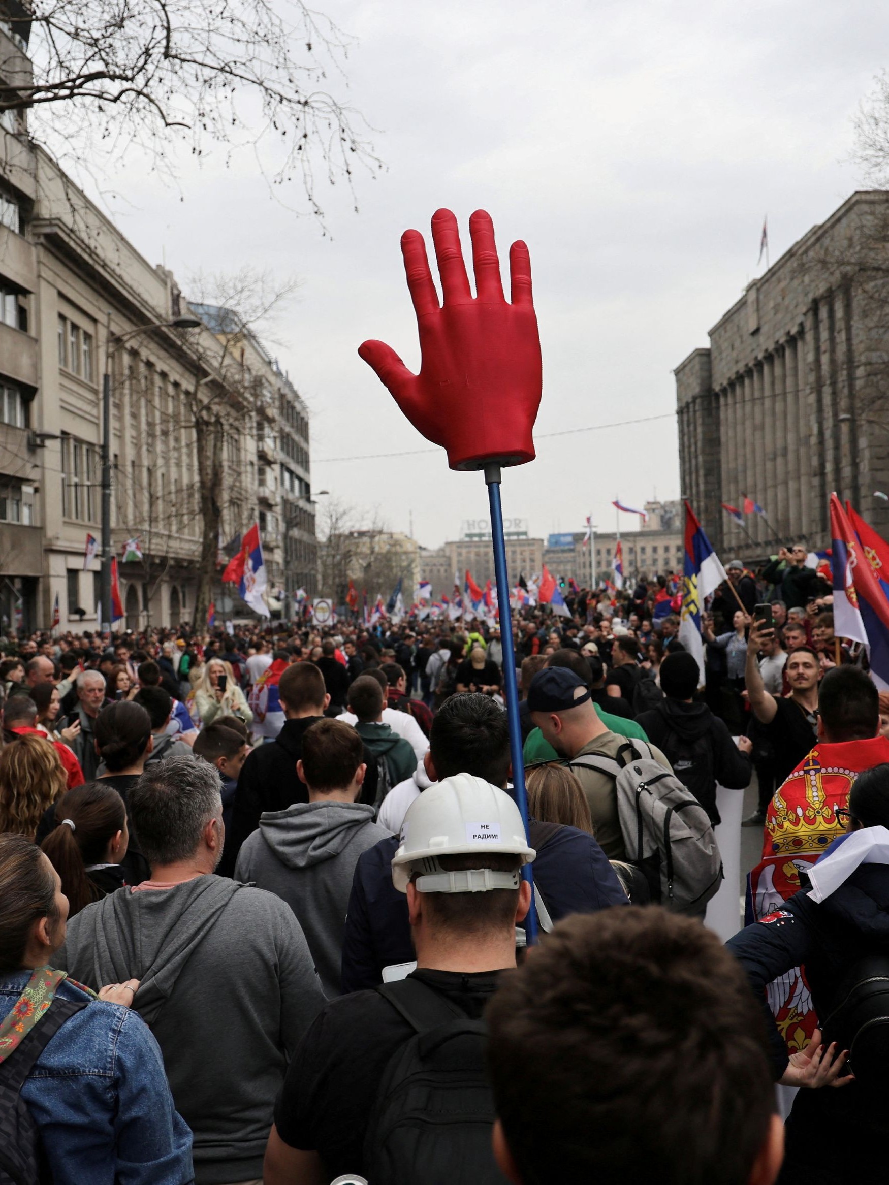 Taking their anti-corruption fight beyond the cities, these demonstrators have reached rural regions and small towns that have historically backed Vucic.
