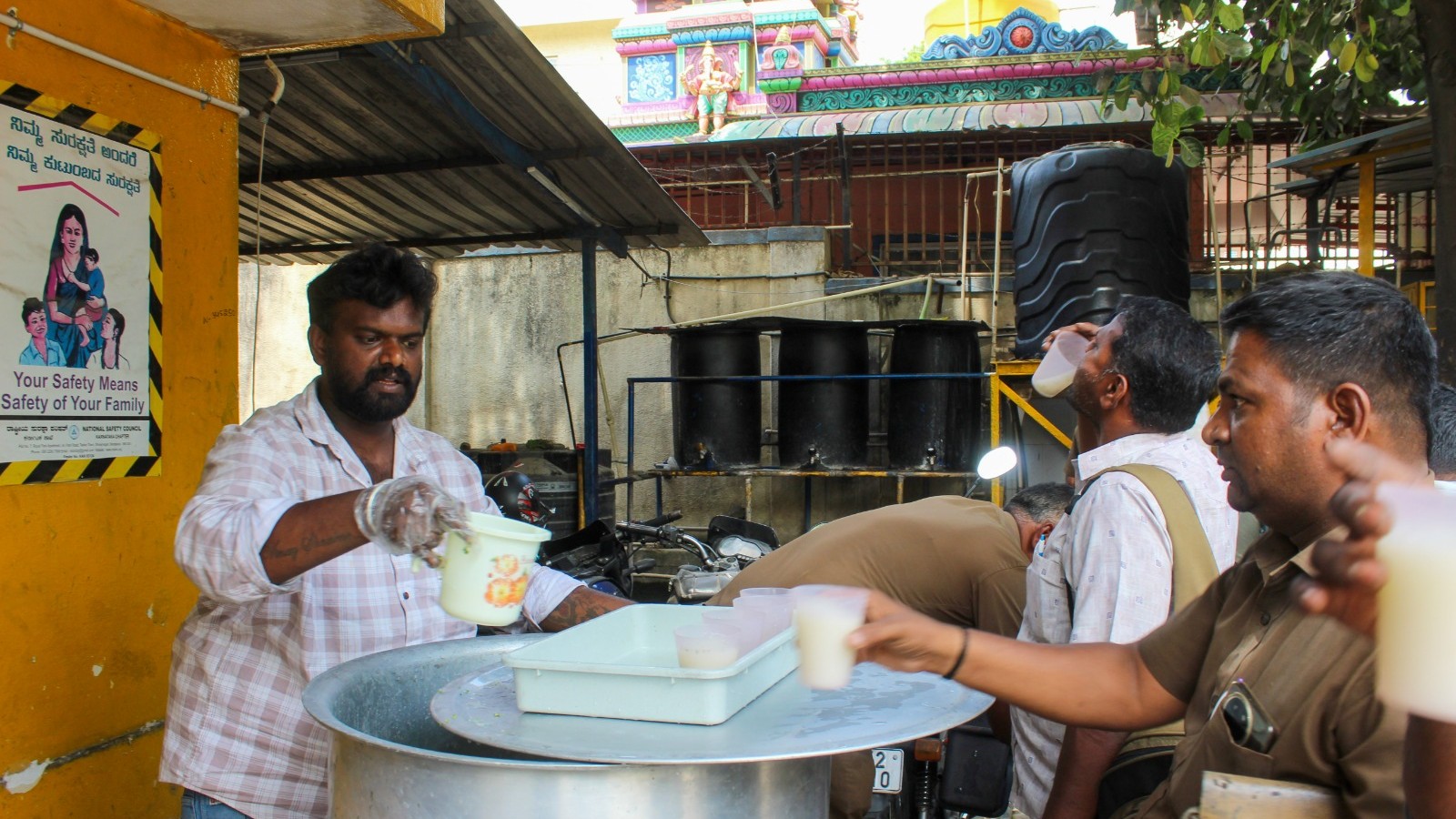 At this bus depot in Bengaluru, buttermilk for all