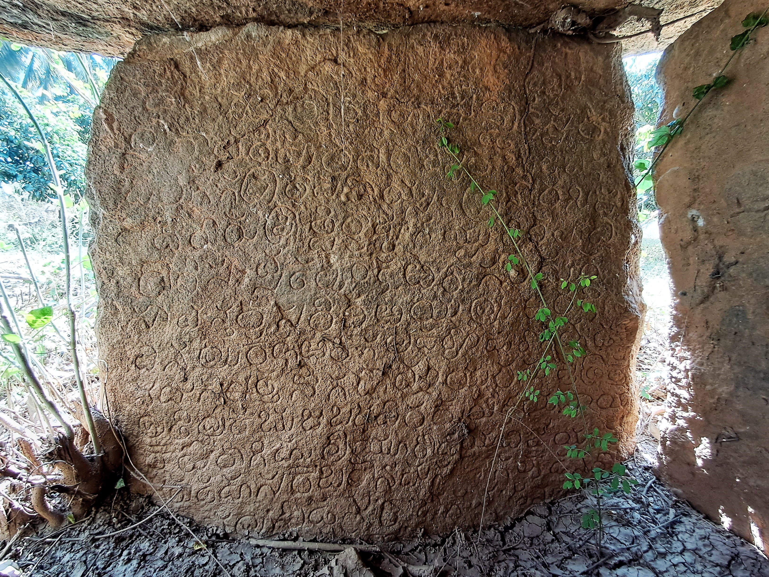Well preserved inscription found inside second dolmen