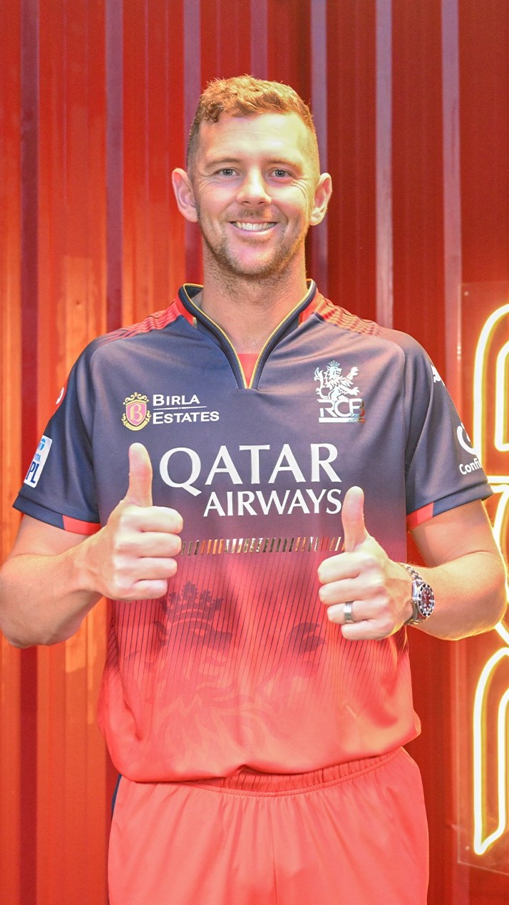 Josh Hazelwood will be crucial to RCB’s first title hopes this season.  His right-arm pace, swing, and variety strengthen RCB’s formidable pace attack.