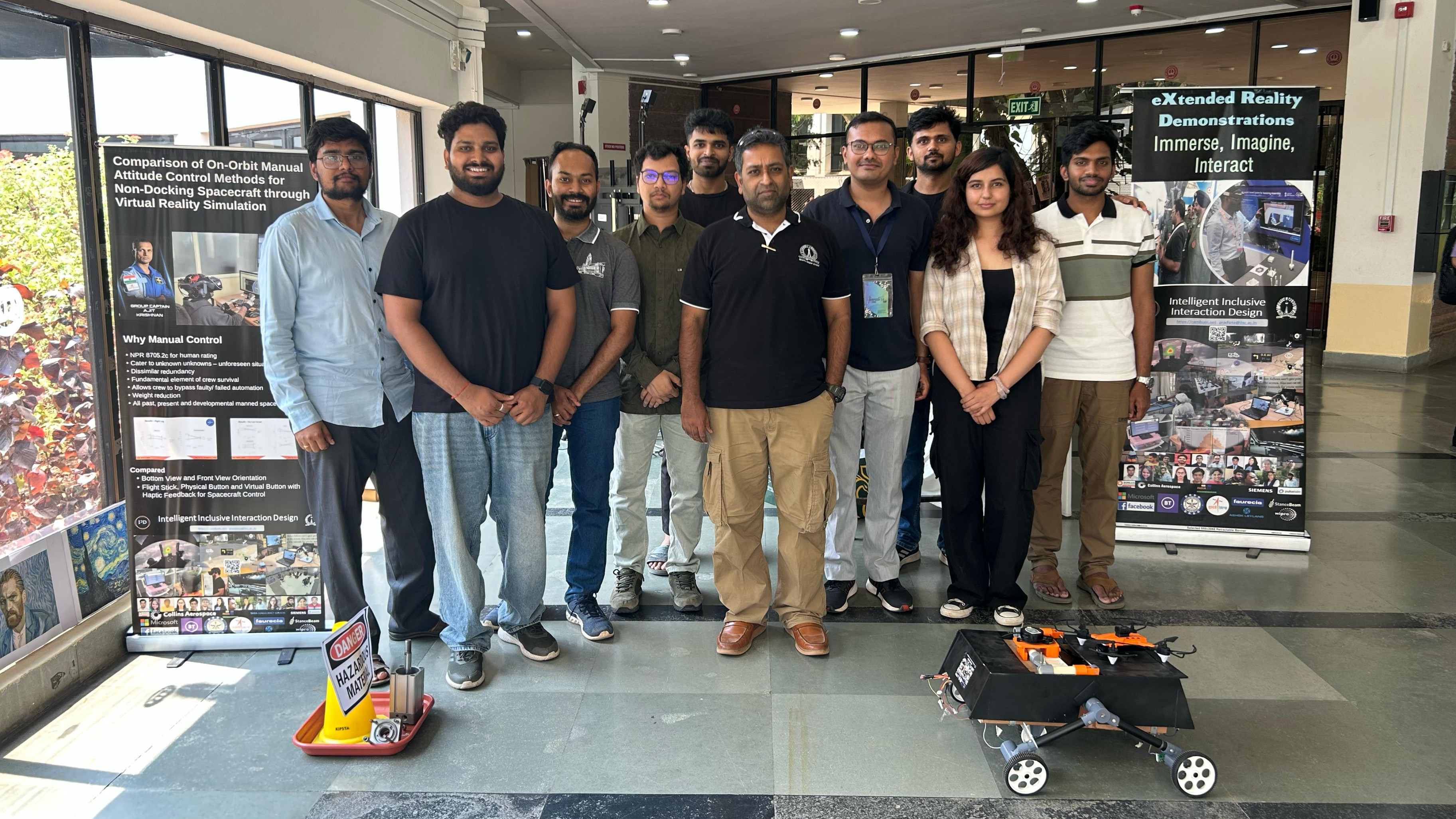IISc’s I3D lab unveils AI-powered rover drone, VR spacecraft  