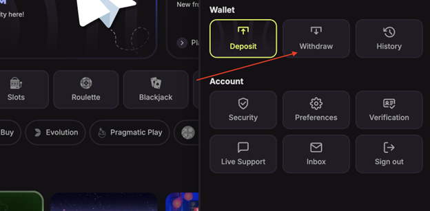 Withdrawals on Cloudbet