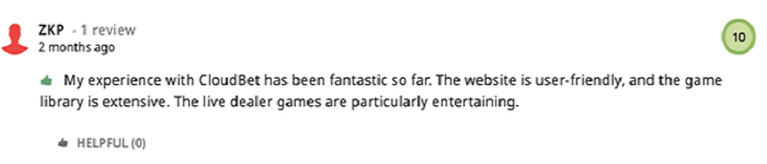 Cloudbet review on AskGamblers