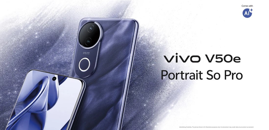 Vivo V50e series teaser.