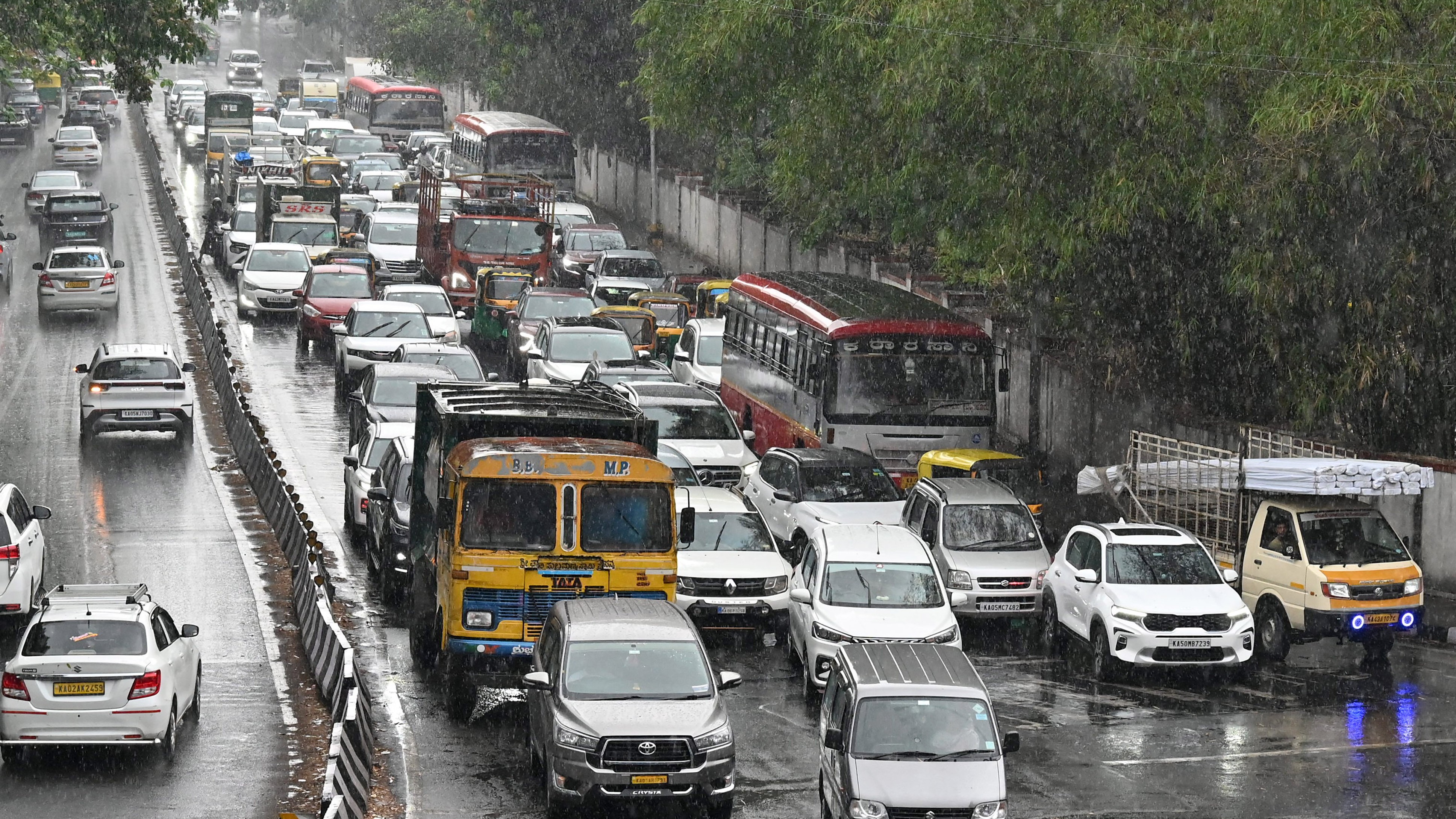 Relief from heat, but stress on the roads in Bengaluru
