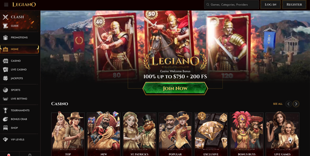 Legiano homepage