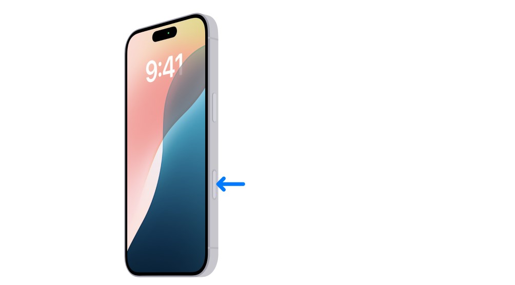 Camera control on iPhone 16, 16 Plus and 16 Pro models.