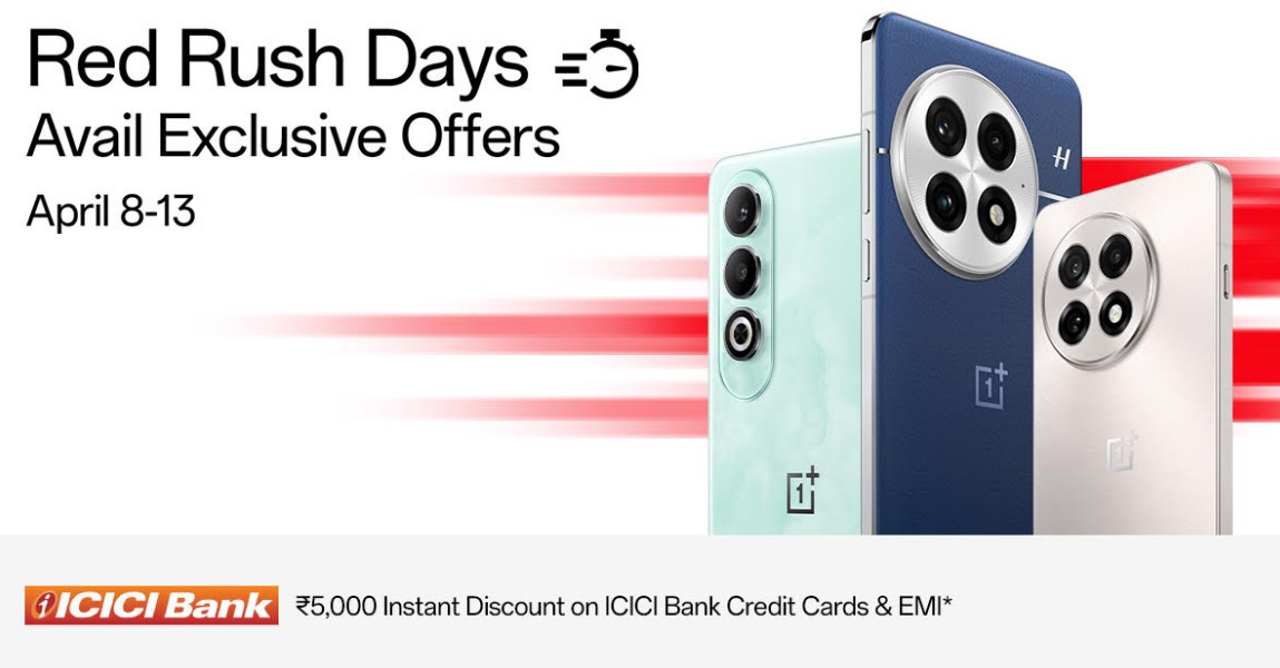 OnePlus Red Rush Days April 2025 sale.