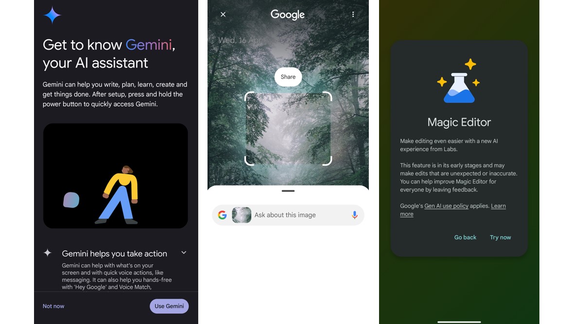 Google Pixel 9a supports Gemini Live.