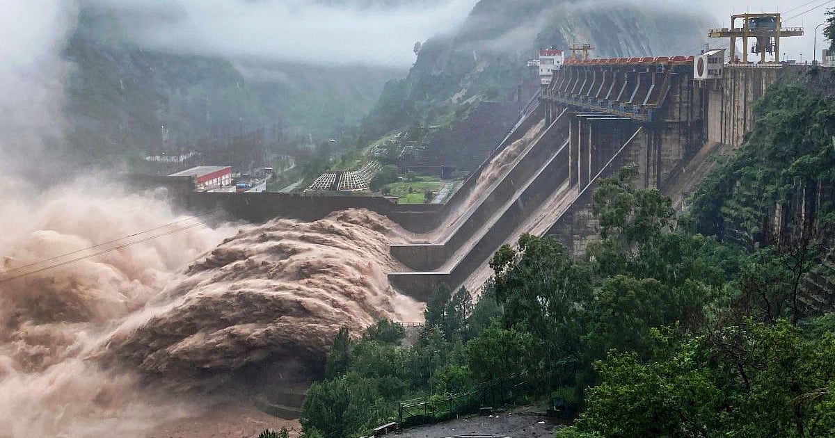 Salal Dam Gates Opened to Manage Heavy Water Inflow in J&K's Chenab River