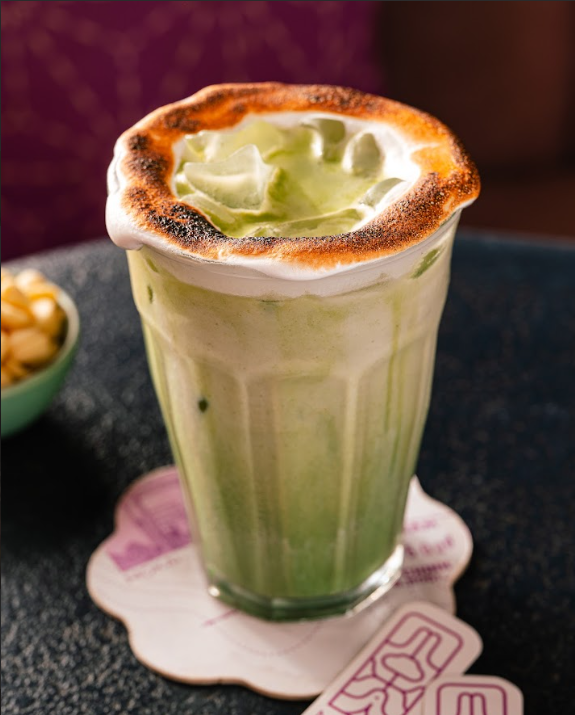 A cold pour of yakult matcha hydrates you instantly on a scorching day.
Credit: Mokai