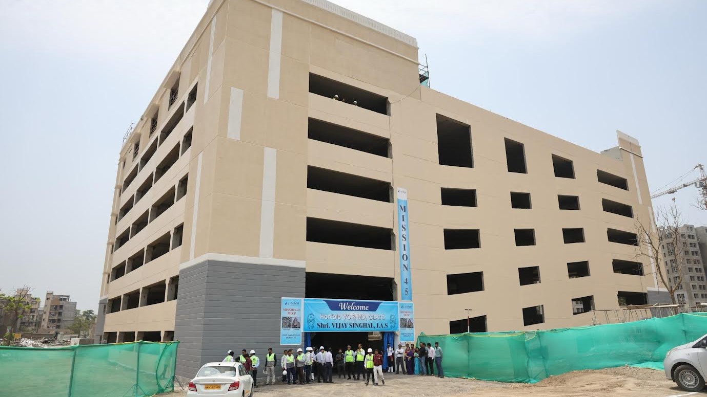 CIDCO completes multi-level car parking facility in just 42 days in Kharkopar