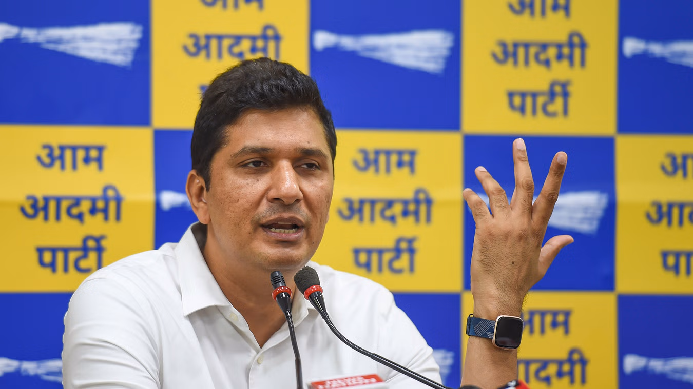 Delhi AAP chief Saurabh Bharadwaj attacks BJP over Rohini slum fire, BJP hits back