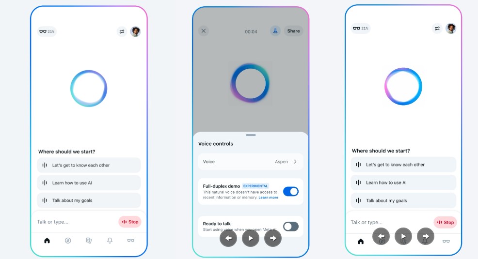Meta AI app.