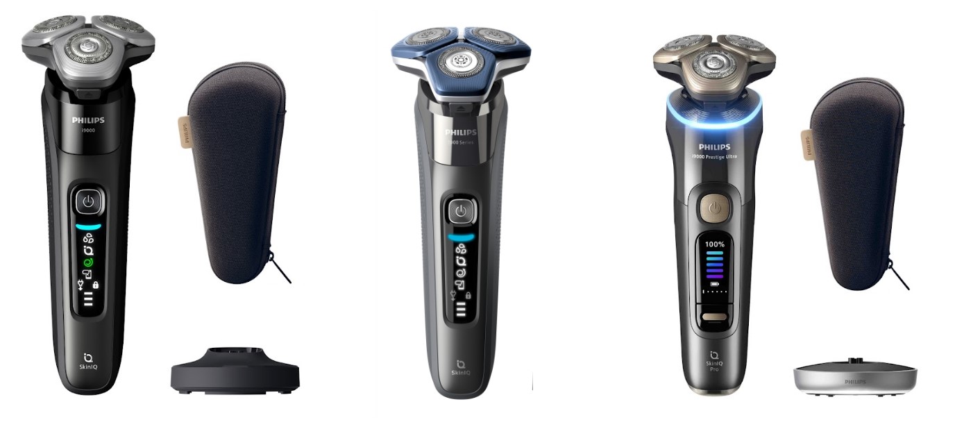 Philips Series i9000 (left), 7000 (centre) and i9000 Prestige Ultra (right).