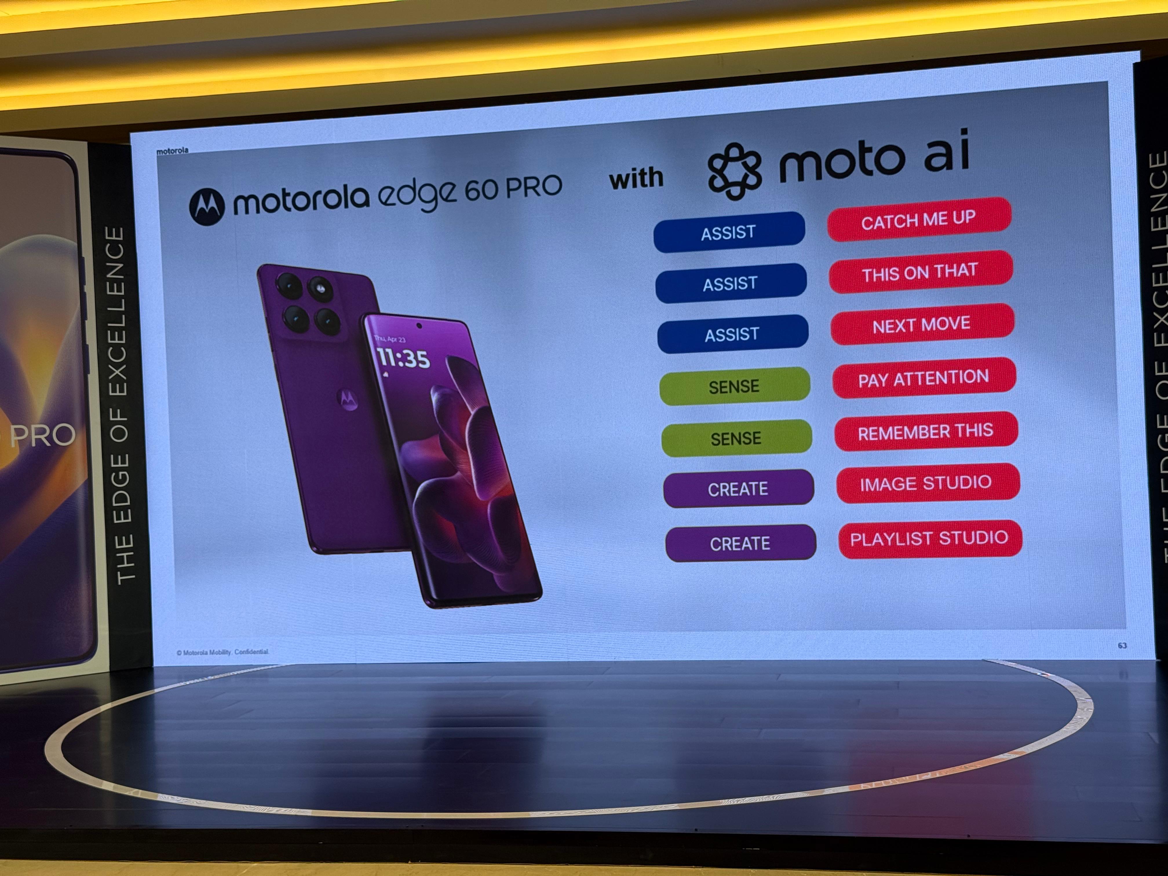Motorola moto AI 2.0 features on Edge 60 Pro.