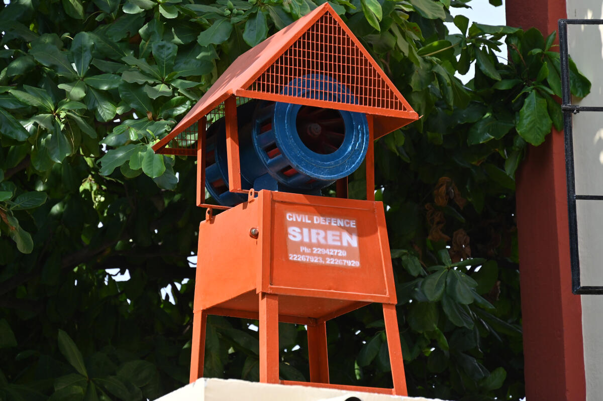Soon after the siren blew at 3.48 pm at various locations, civil defence personnel, police, fire and emergency services swung into action.