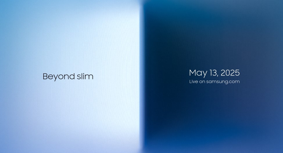 Samsung Galaxy S25 Edge teaser.