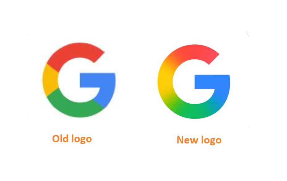 Google Logo comparison.