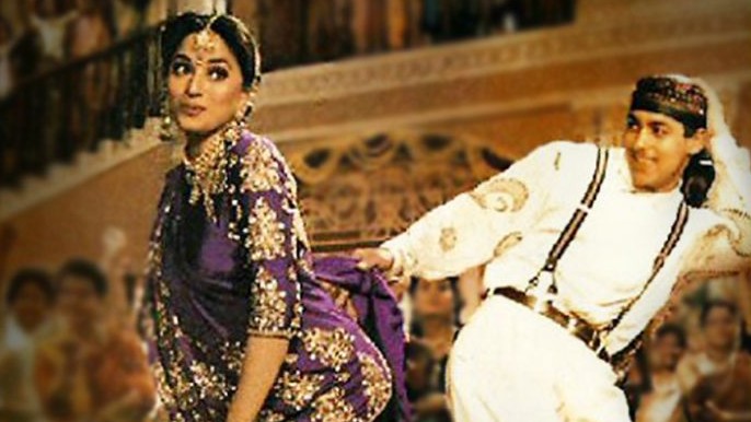 Madhuri Dixit and Salman Khan.