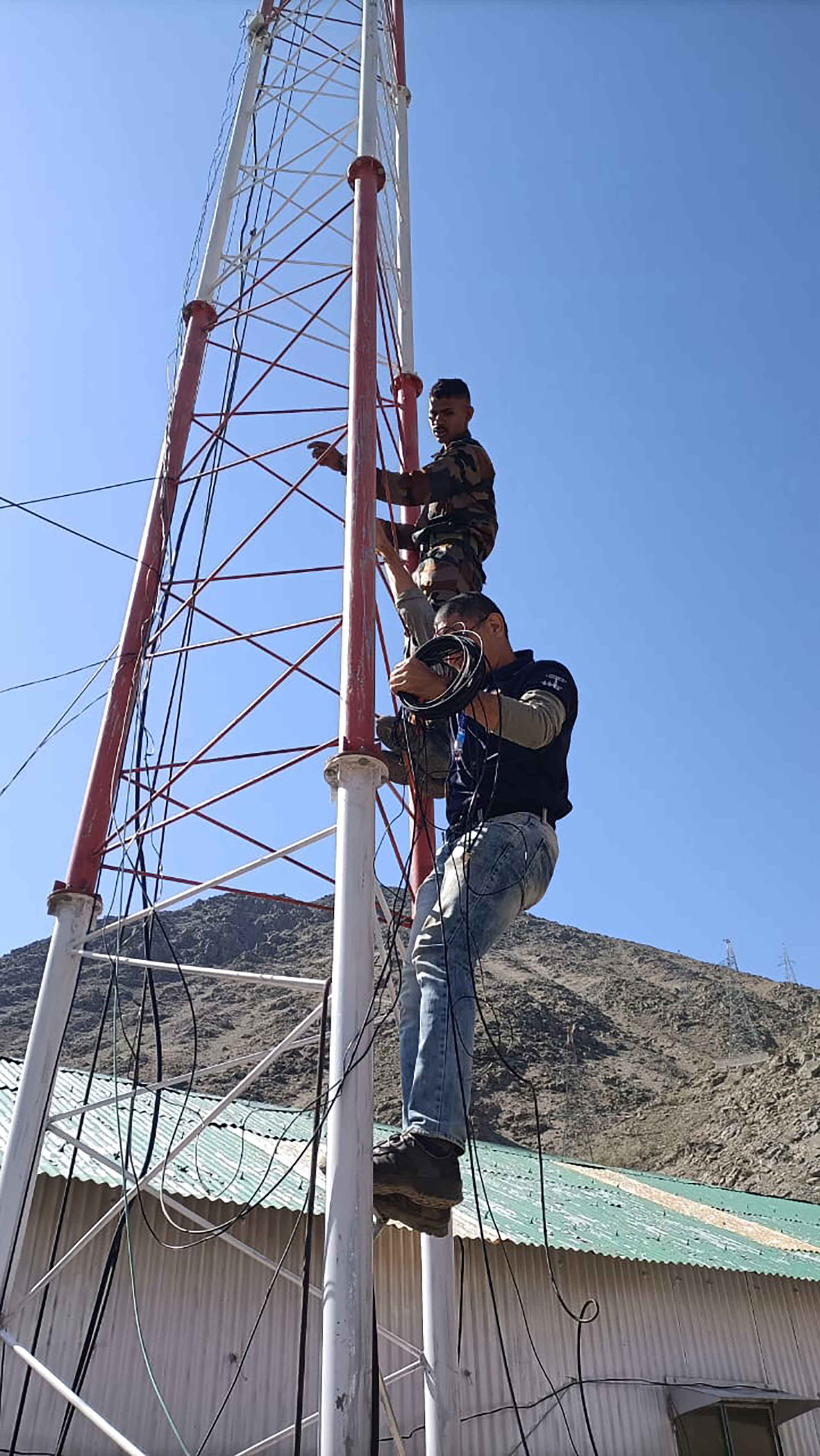 Members of Indian Institute of Hams set up radio station in Kargil during a DXpedition in 2024