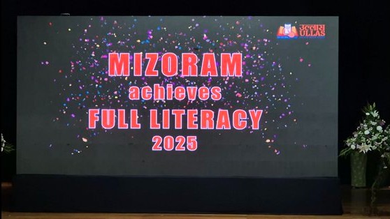 Mizoram declared India's first fully literate state