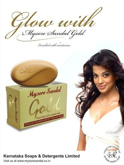 Following multiple FMCG endorsements, model-turned-actor Mugdha Godse was signed as the face of Mysore Sandal Soap in 2009.