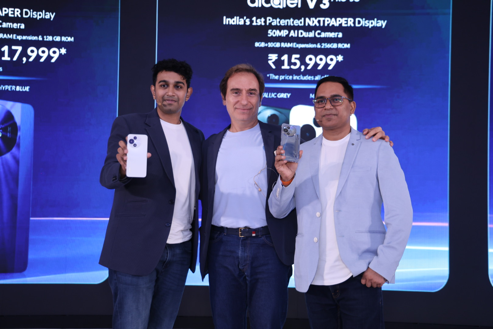 [Left-&gt;Right] - Ansh Rathi, COO, Greogry Grégory Fermanian, Europe Sales Director TCL Global - Alcatel Representative &amp; Atul Vivek, CBO, Alcatel