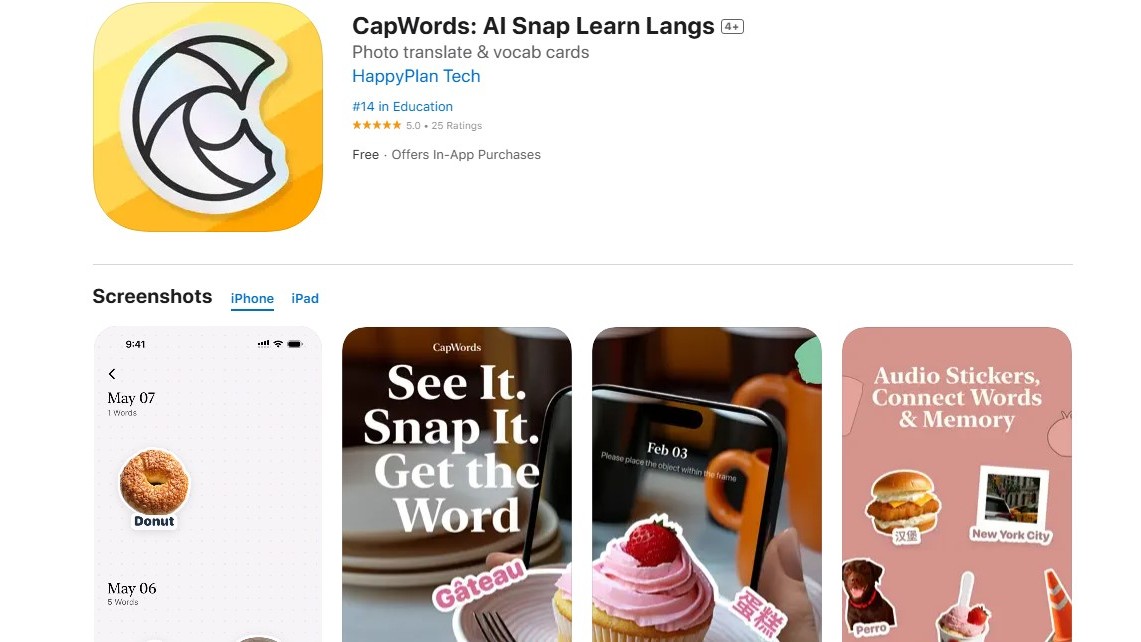 CapWords by HappyPlan Tech, China.