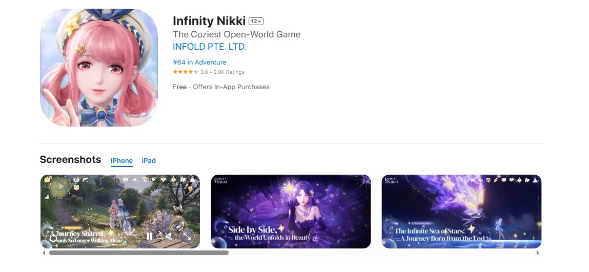 Infinity Nikki by Infold Games (Singapore).