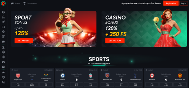 Pin-Up homepage