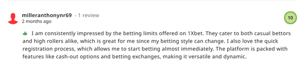 1xBet review on AskGamblers
