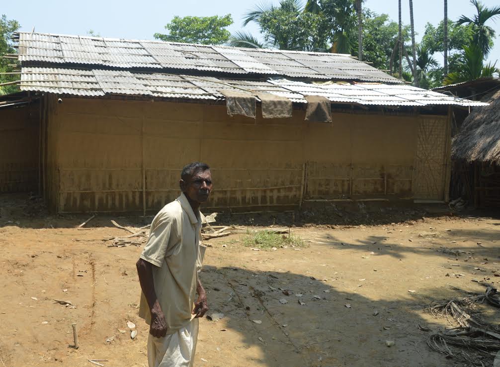 Chandra Dhar Deka,a flood-affected farmer at Bahakabari village in Nagaon
