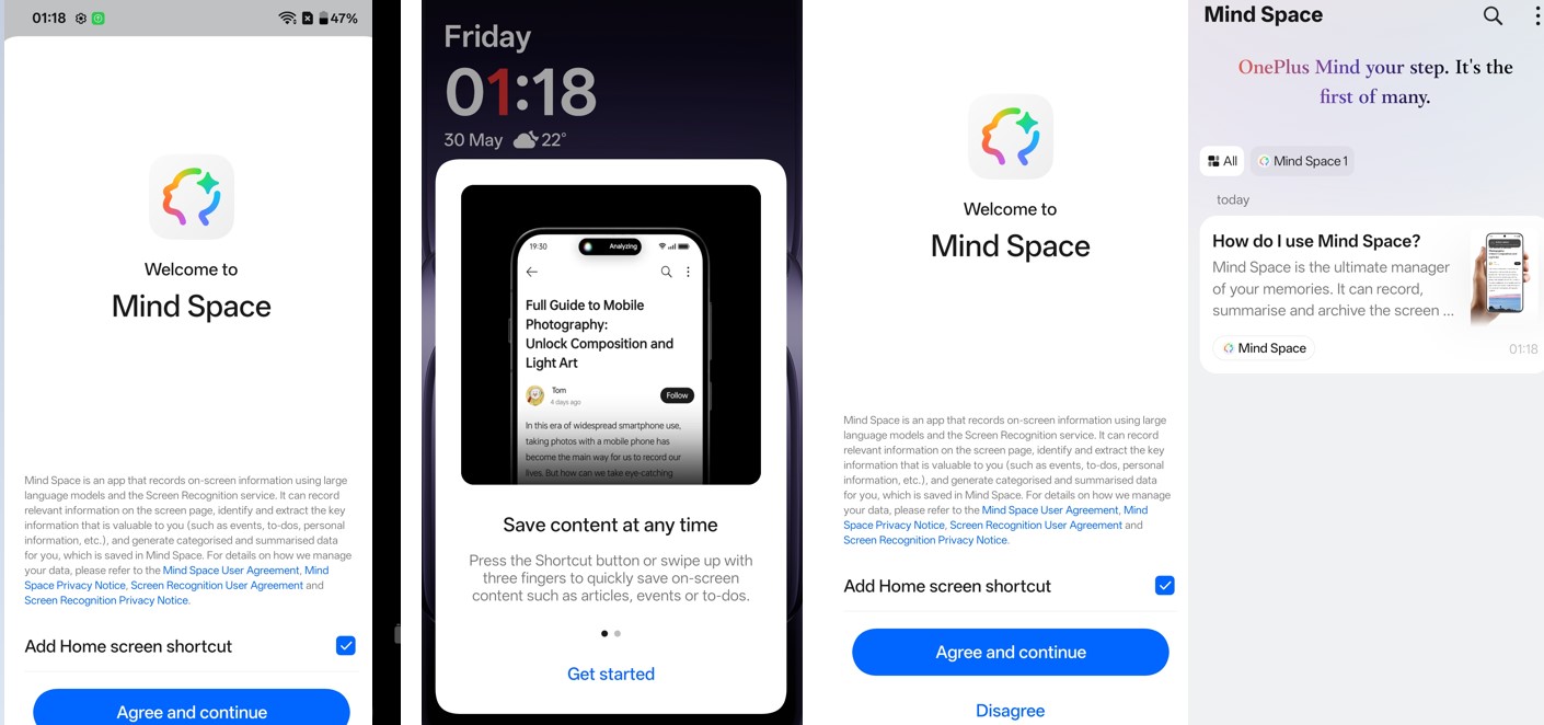 Mind Space feature.