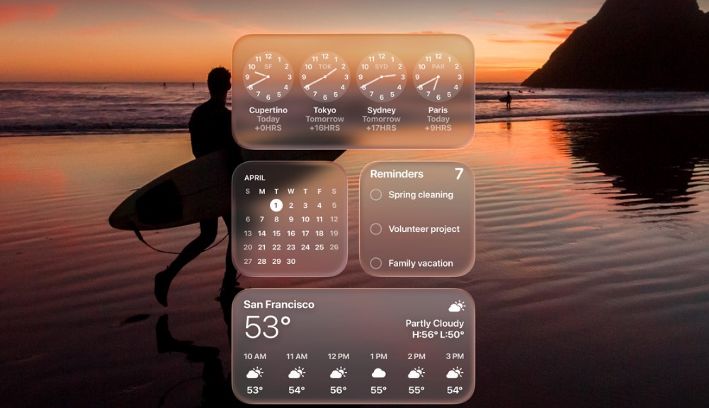 Liquid Glass UI on Mac computer.