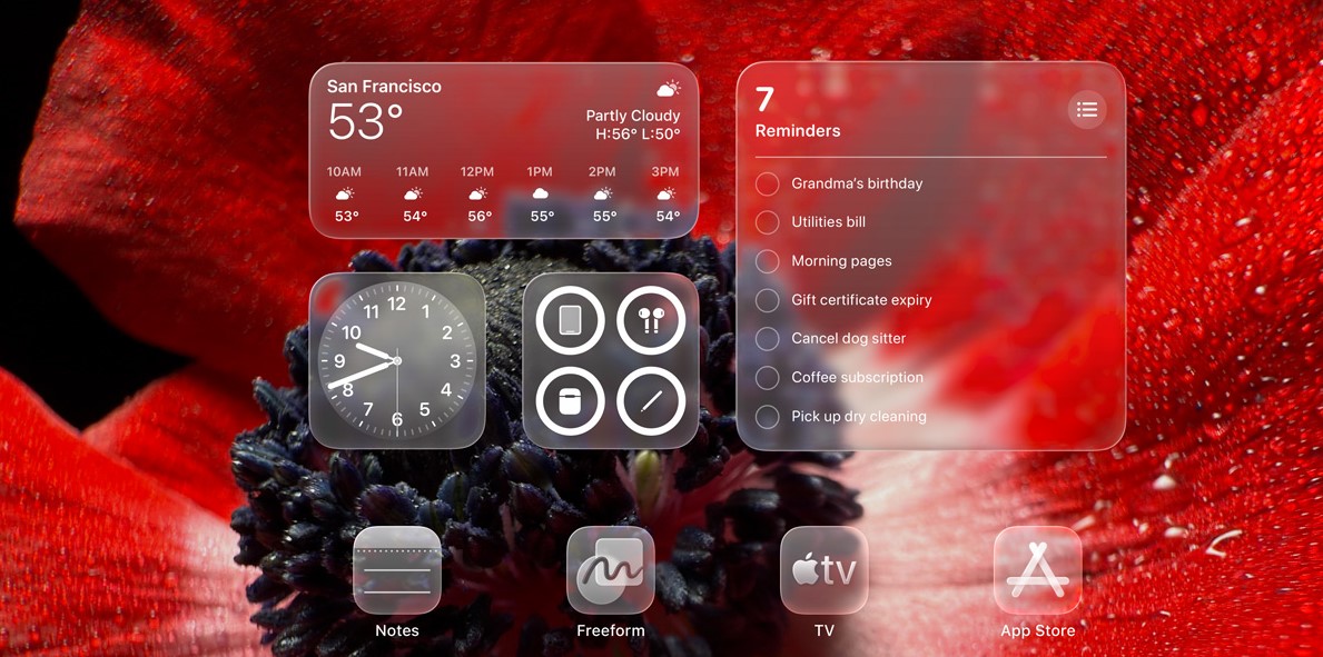 Liquid Glass UI on iPad.