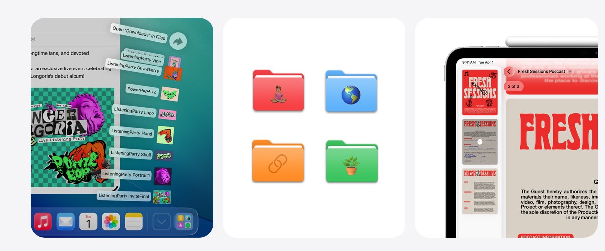 New File system on iPad.