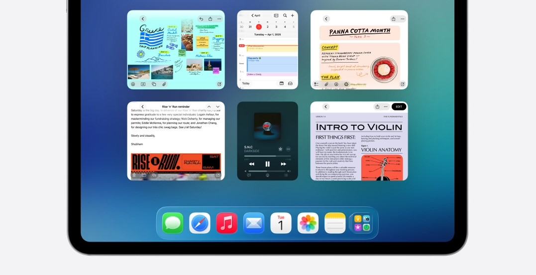 Windowing system on iPad.