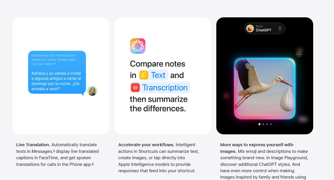 The new macOS 26 brings improvements to Apple Intelligence features for Mac computer.