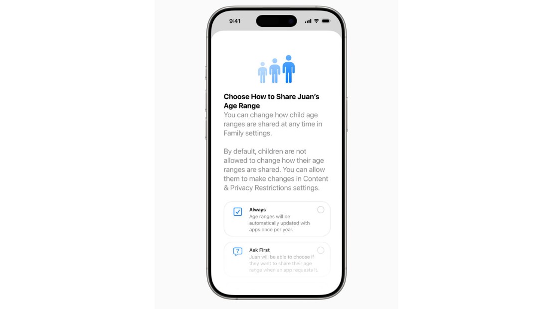 Apple's new parental control feature offer new option to add age-range so that age-inappropriate apps don't appear on App Store.