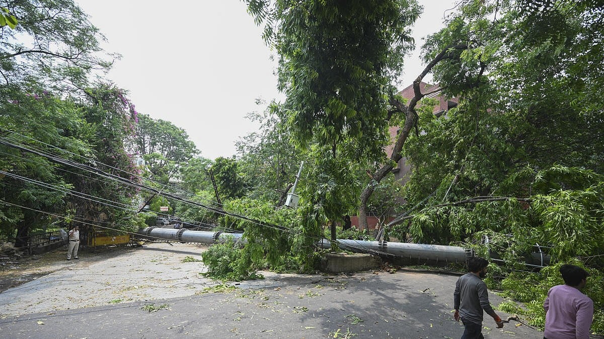 30 Meter hoher Mobilfunkmast stürzt in Safdarjung Enclave ein ...