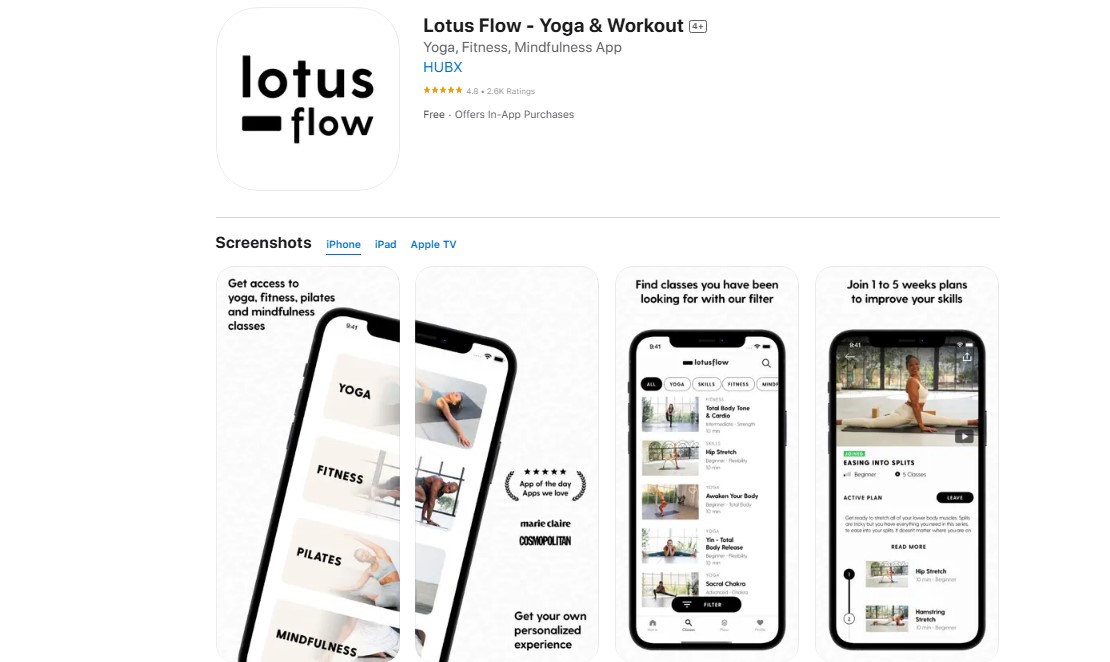 Lotus Flow- Yoga &amp; Workout app.