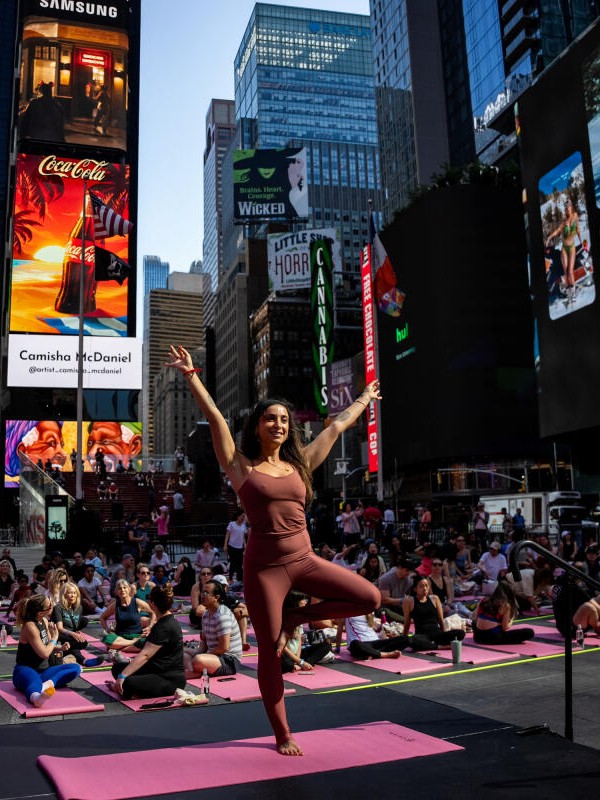 The Consulate General of India in New York, in partnership with Times Square Alliance, celebrated the 11th International Day of Yoga (IDY) at the iconic Times Square